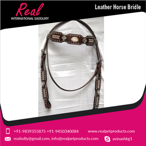 ขายบังเหียนม้าหนังสีสันสดใสแฟนซี - Product Image 2