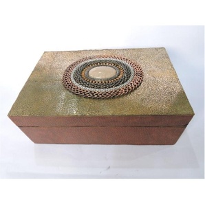 Caja de almacenamiento Retro de cobre para exhibición de Joyas, bandejas de servicio de vidrio para bodas, personalizadas, Europa, Estados Unidos - Product Image 3
