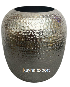 Maceta decorativa de Metal dorada y negra, maceta de forma redonda para el hogar, jardín, boda, fiesta, restaurante, decoración de suelo - Product Image 3