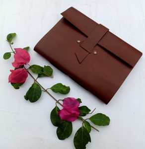 Cahier de Journal en cuir blanc de planificateur de réunion de bureau de taille A5 fait à la main pour le cadeau de croquis et d'agenda - Product Image 1