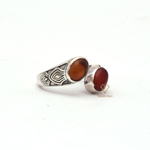 Vintage Natural Red Garnet Gemstone <b>Ring</b> 925 Sterling <b>Silver</b> Handmade <b>Silver</b> Bezel <b>Set</b> Antique <b>Ring</b> For Wholesale Suppliers - Product Image 3