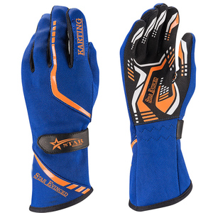 Guantes de Carreras de Karting Personalizados de Poliéster y Algodón Transpirables con Protección UV Antideslizantes de Proveedor OEM de Pakistán - Product Image 2