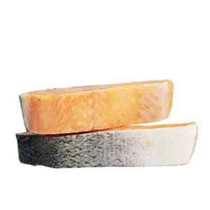 チュンチェン漁業からの健康に良い栄養価の高い機能を備えた刺身グレードの冷凍スライスピンクサーモン部分