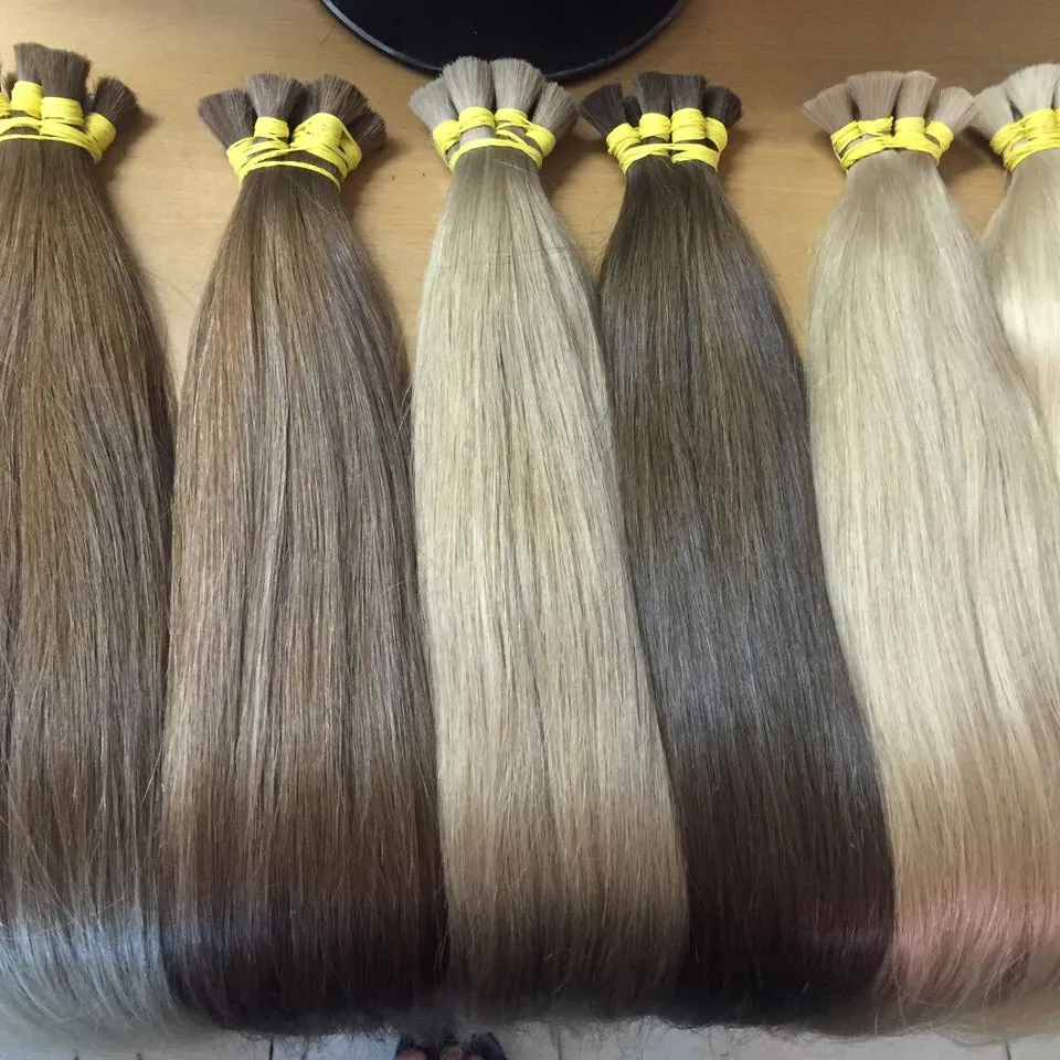 Silky straight bulk hair shop color natural human hair bundles wholesale hair vendors virgin bundles in bulk