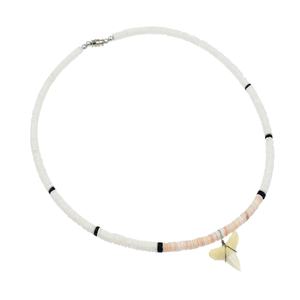 सफेद क्लैम शेल हार के साथ सफेद क्लैम शेल हार संयोजन कृत्रिम दांत के साथ - Product Image 4