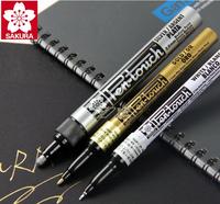 Spidol Cat Sakura 0.7mm 1.0mm 2.0mm 4 Warna Cat Opaque Oil Paint Pens Putih Emas Perak Tembaga