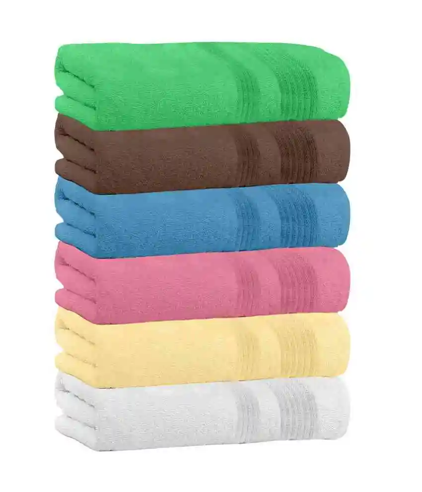 En gros Bangladesh Luxe 100% Serviette de Bain en coton Doux Et Super Absorbant Multi couleurs Salle De Bain 5 pièces Ensemble de Serviette