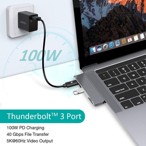 Nouveau style <span class=keywords><strong>Hub</strong></span> <span class=keywords><strong>USB</strong></span> 3.1 avec charge PD, <span class=keywords><strong>USB</strong></span>-C, 7 ports multifonctions, 7 en 1, <span class=keywords><strong>Hub</strong></span> <span class=keywords><strong>USB</strong></span>-C pour <span class=keywords><strong>Macbook</strong></span> Pro - Product Image 2