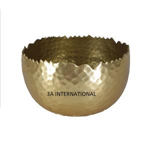 Laiton Antique Plaqué Or Fini Martelé Pots De Fleurs et Jardinières Maison Jardin Fleur Planteur De Luxe Pot De Fleur - Product Image 1