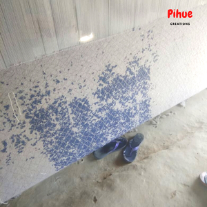 พรมทอมือคุณภาพสูง,พรมทอสำหรับห้องนั่งเล่นขนสัตว์สี่เหลี่ยมทันสมัยผู้ใหญ่ดอกไม้มือแกะสลัก N/a - Product Image 5