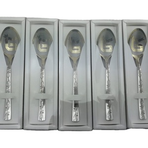 Stainless Steel Silverware Spoon <b>Set</b> from India, Elegant Simple Design, Ideal for Weddings, Kitchenware & Hotel Use - Product Image 1