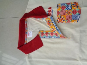 <b>Men's</b> Cotton for <b>Shirt</b> Short Sleeve Casual Patchwork <b>Pocket</b> Design Breathable Oxford Fabric Red Trim OEM Service Anti-Wrinkle - Product Image 3