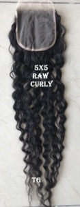 Extensions de cheveux brésiliens Remy vierges à cuticules intactes, ondulés, prix de gros, avec closure 5x5 en dentelle transparente - Product Image 6