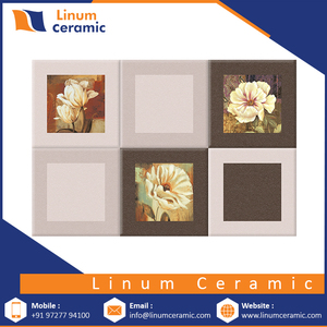 Flo indien — carrelage mural classique, 300x450mm, magnifique décor mural numérique mat, avec échantillon gratuit inclus - Product Image 3