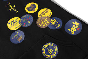 Streetwear bouffé en mousse baggy unisexe survêtement personnalisé pull à capuche en coton imprimé bouffant 3D en polaire brodée - Product Image 6