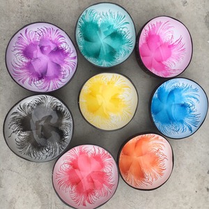 ชามกะลามะพร้าวธรรมชาติแกะสลักดีไซน์รูปสัตว์ฮวงจุ้ยทรงไข่สำหรับตกแต่งบ้านงานฝีมือทำมือ - Product Image 1