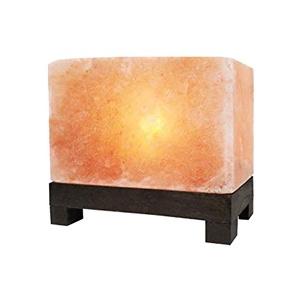 Enhance Your Space with <b>Pink</b> Square Crafted Polished Block Salt Lamp From Sian Enterprises - Product Image 4