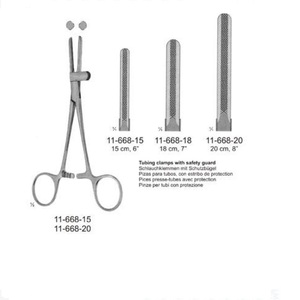 คีมหนีบหนีบท่อพร้อมตัวป้องกันอุปกรณ์ผ่าตัดทำจากสแตนเลส - Product Image 2