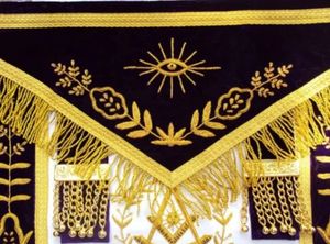 Tablier Master en tissu blanc, nouveau modèle, fait à la main - Product Image 3