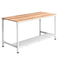 Bureau contemporain réglable en hauteur en bois et métal pour usage domestique ou commercial