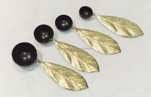 Cuchara medidora de metal con mango de pluma de latón fundido y cabeza de acero inoxidable Utensilios de cocina elegantes y cubiertos de mesa - Product Image 3