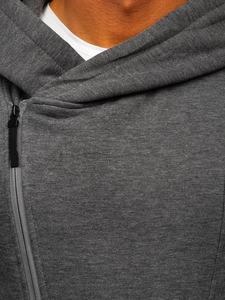 เสื้อฮู้ดกันหนาวแบบซิปด้านหน้าสำหรับผู้ชายผ้าโพลีเอสเตอร์/ ผ้าฝ้ายออกแบบแฟชั่นกลางแจ้ง - Product Image 5