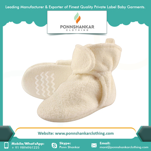 Wholesale Price Baby <b>Booties</b> 100% Organic Cotton Newborn Baby Girls Baby <b>Booties</b> - Product Image 6