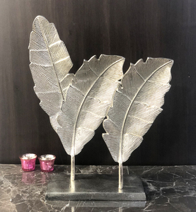 Decorative Modern Table Sculpture for Home Decor Modern Table Sculpture TABLE ACCENT LEAF DESIGN ARTWORK for SALE <b>ORNAMENTS</b> - Product Image 4