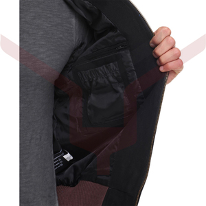 Chaqueta Varsity Personalizada al por Mayor con Parches Bordados, Cuerpo de Lana, Mangas de Cuero, Chaqueta Clásica de Béisbol - Product Image 4