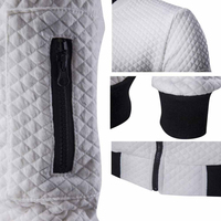 Veste universitaire en polyester pour homme, taille plus, fermeture éclair, design personnalisé, prix raisonnable, vente en gros
