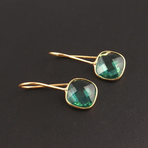 Zeva-pendientes de gota de cuarzo de diseño clásico para mujer, aretes de gota con personalidad, bañados en oro/plata - Product Image 6