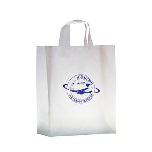 HANPAK JSC-bolsa transparente y respetuosa con el medio ambiente, bolsa de la compra con asa de lazo suave de LDPE/HDPE impresa, producto en oferta - Product Image 2