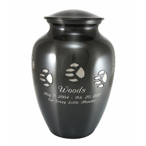 Classic Pewter Paw Print Large Pet Cremation <b>Urn</b> products Our collection of <b>urns</b> are made with 100% brass or premium aluminum - Product Image 6