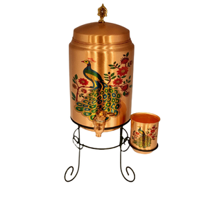 Dispensador de agua de cobre de alta calidad, juego de vidrio impreso con precio bajo al por mayor, teteras y teteras fabricadas y exportadas - Product Image 3