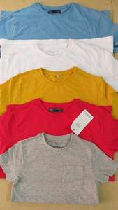 Lots de vêtements de marque haut de gamme pour garçons, t-shirts à manches courtes et col rond en coton doux pour l'été, stock du Bangladesh - Product Image 2