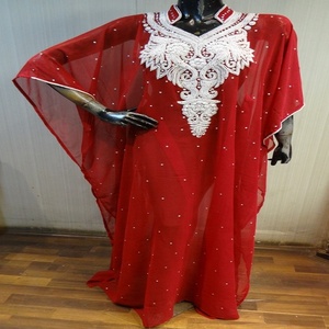 Abaya de estilo Dubái para mujer, ropa embellecedora, farasha, abaya, jalabiya, abaya larga con cuentas de piedra, para fiesta, boda, nueva - Product Image 1
