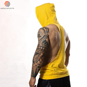 MESS SPORTS Nueva Camiseta sin Mangas con Capucha para Hombre, para Gimnasio, Ejercicio, Fitness, Secado Rápido, Transpirable, Estilo Casual - Product Image 4