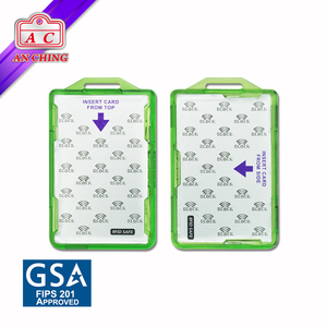 Chống RFID Chặn Dọc Huy Hiệu <span class=keywords><strong>ID</strong></span> Tên Hai Chủ Thẻ Nhựa Cứng Các Loại Màu Sắc Bảo Mật Sử Dụng Rõ Ràng GSA FIPS 201 Đã Được Phê Duyệt - Product Image 5