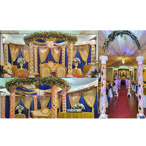 Decoración de Mandap para Bodas Hindúes Celestiales, Nuevo Estilo Creativo, Mandap de Fibra con Diseño en Espiral para Bodas Indias - Product Image 1