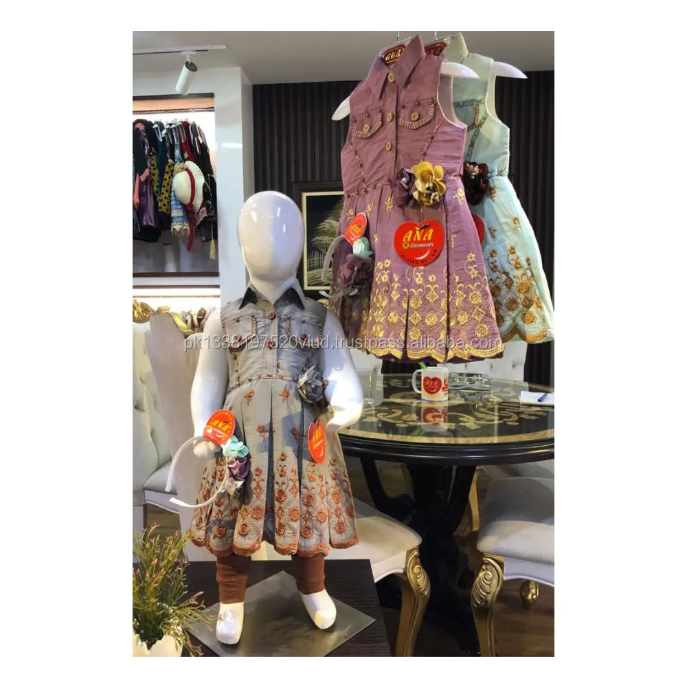 Robe de soirée en coton pour bébés, tenue mignonne, nouvelle collection