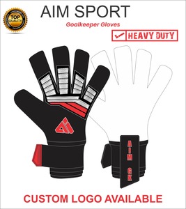 Gants de gardien de but bleu/blanc, gants de gardien de but de qualité supérieure, latex allemand 4 mm, conception de logo personnalisée, gants de gardien de but - Product Image 2