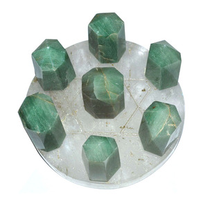 7 Aventurine verte Point Star David Base En Cristal - Product Image 1