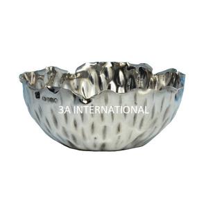 ชามเสิร์ฟโลหะชุบนิกเกิลยอดนิยมสำหรับใส่สลัด ผลไม้ อาหารสำหรับจัดเลี้ยง แคมป์ปิ้ง อุปกรณ์บนโต๊ะอาหาร รูปทรงกลม - Product Image 1