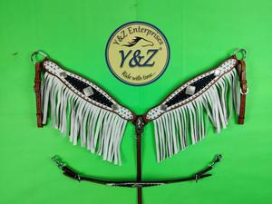 Y & Z haute qualité en cuir véritable cheval fournitures équestres selle occidentale collier de poitrine rênes ensemble disponible en gros - Product Image 4