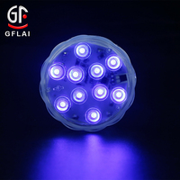 Lampes de piscine sous-marines 10 LED Lanternes à bougies Centres de table pour mariages Lampe submersible LED Rgb