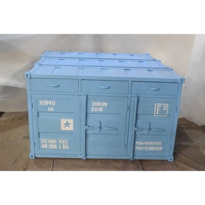 Commodes de rangement en métal de style conteneur maritime industriel moderne pour la maison, la cuisine, le salon, buffet - pour la ferme - Product Image 5