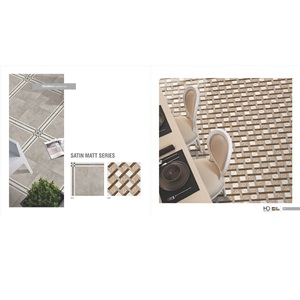 Carrelage de sol design en marbre de porcelaine polie émaillée de couleur blanche 40x40cm - Product Image 6