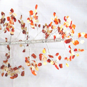 Jaune Et Rouge Cornaline 500 Agate Puces Arbre - Product Image 1