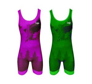 ชุดมวยปล้ำ3D ขนาดใหญ่ระเหิดชุดเล่นมวยปล้ำสีทอง - Product Image 6