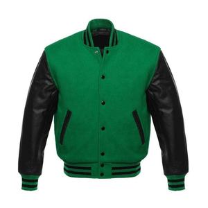 Chaqueta Varsity para Mujer, Manga Larga, 100% Lana, Acolchada, Cortavientos, Estilo Béisbol, con Botones, Chaqueta Bomber, Estilo Biker, Ropa de Calle - Product Image 2